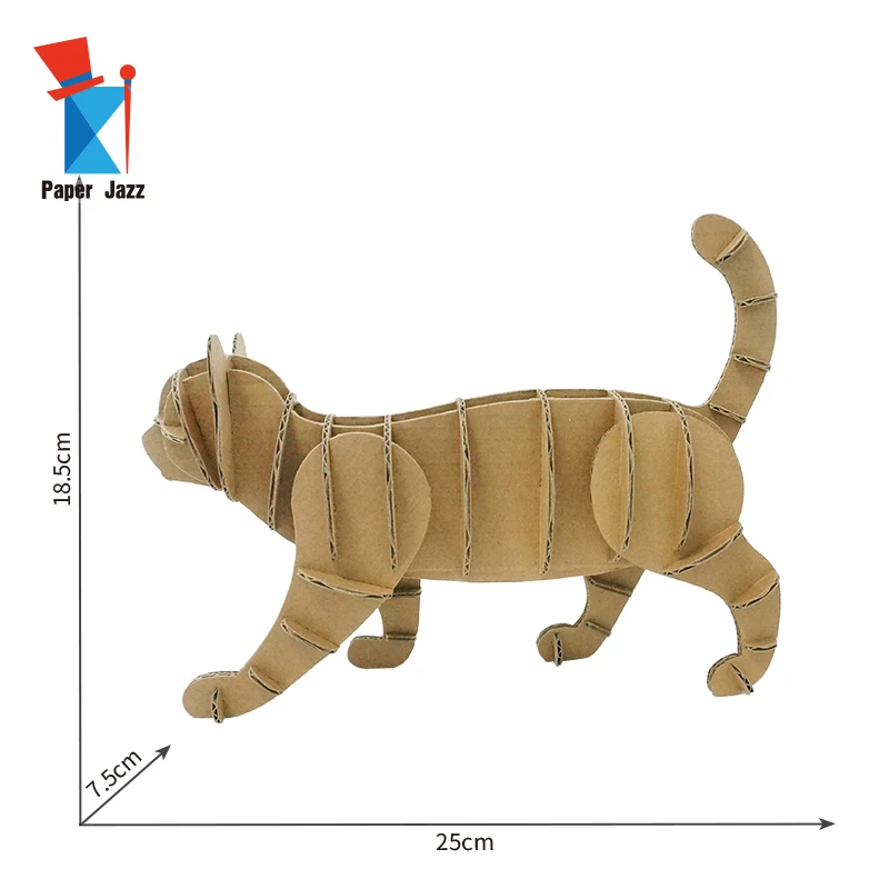 Puzzle 3d en carton pour chat, jouet de bricolage, modèle Animal, forme unique, puzzle 3D pour adulte Puzzle 3d en carton pour chat, jouet de bricolage, modèle Animal, forme unique, puzzle 3D pour adulte