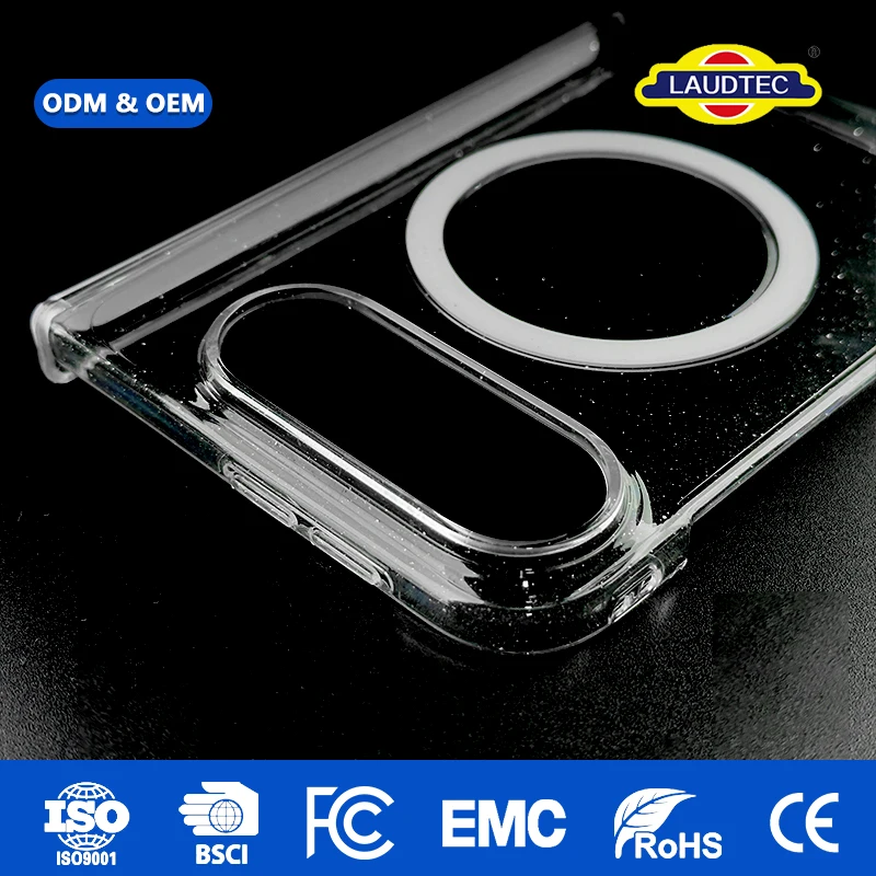 Premium OEM Anti-Yellow Clear TPU+PC Material, Magnetic Compatible, Slim & Smudge-Proof for iPhone 18 Duo