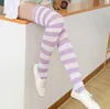 lavender white wide stripes