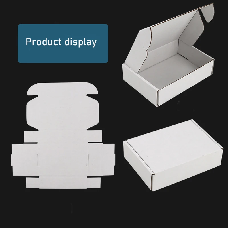 4x4x2 Inch White Small Cardboard Boxes  - White Shipping Boxes, Corrugated Cardboard Mailer Boxes for Small Business
