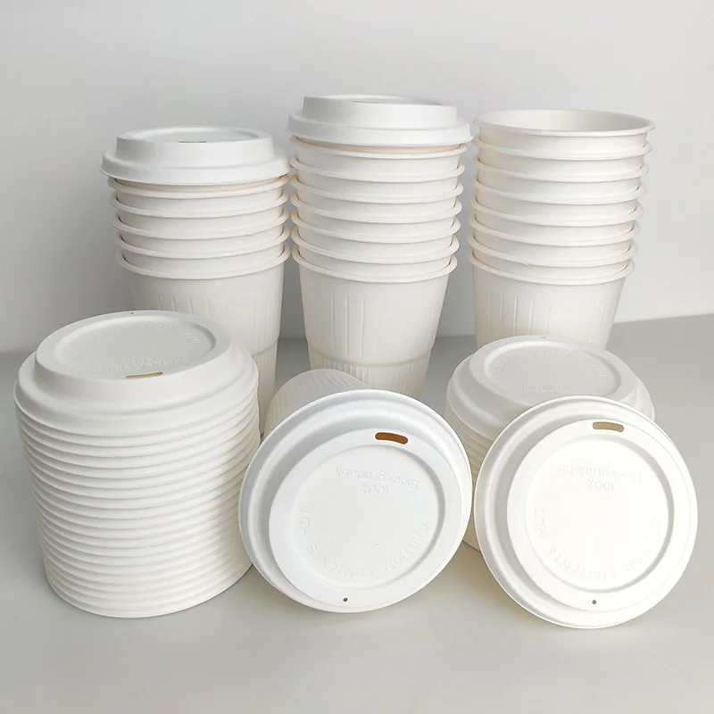 Cover Reusable Coffee Pp Ps Injection Plastic Hot Paper Cup Lid Biocomposible