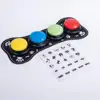 4PCS Red&Blue&Green&Yellow/Box(Sticker+Mat)