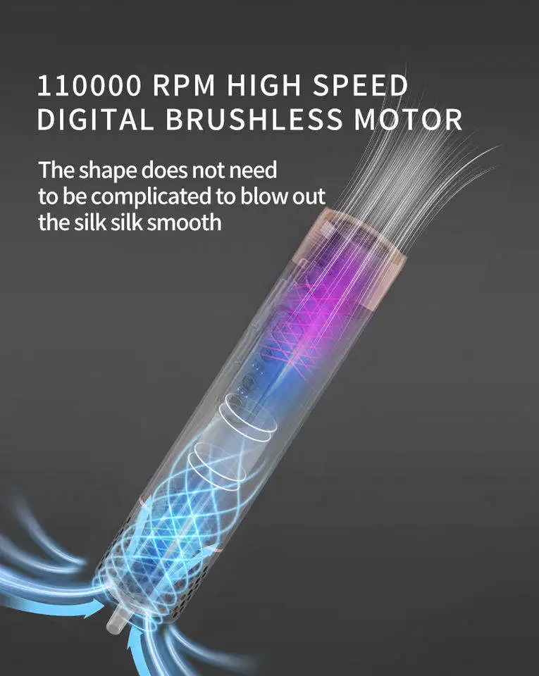 5 in One High Speed air Styler Cold and One Step Hair Dryer Hot air Blower Styler and Hot air Styler and Rotating