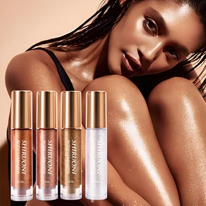 Private Label Wholesale Vegan Body Care Shimmer Gel Highlighter Natural Shiny Skin Glowing Brightening