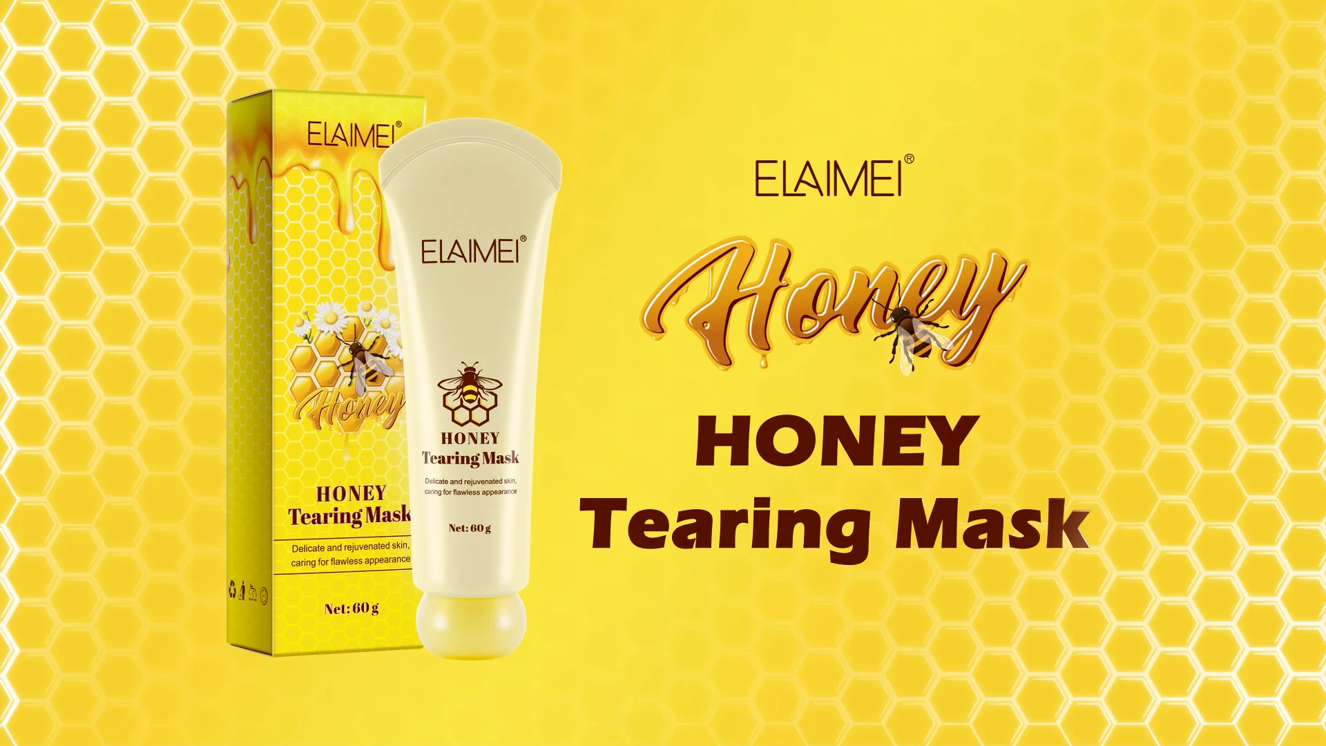 Elaimei Honey Tearing Mask Oil Control Blackhead Removal Pore Shrink