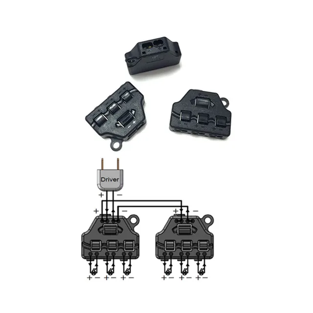 New Product In Parallel 3 Way Screwless Quick Connect Cable Splitter For Electric