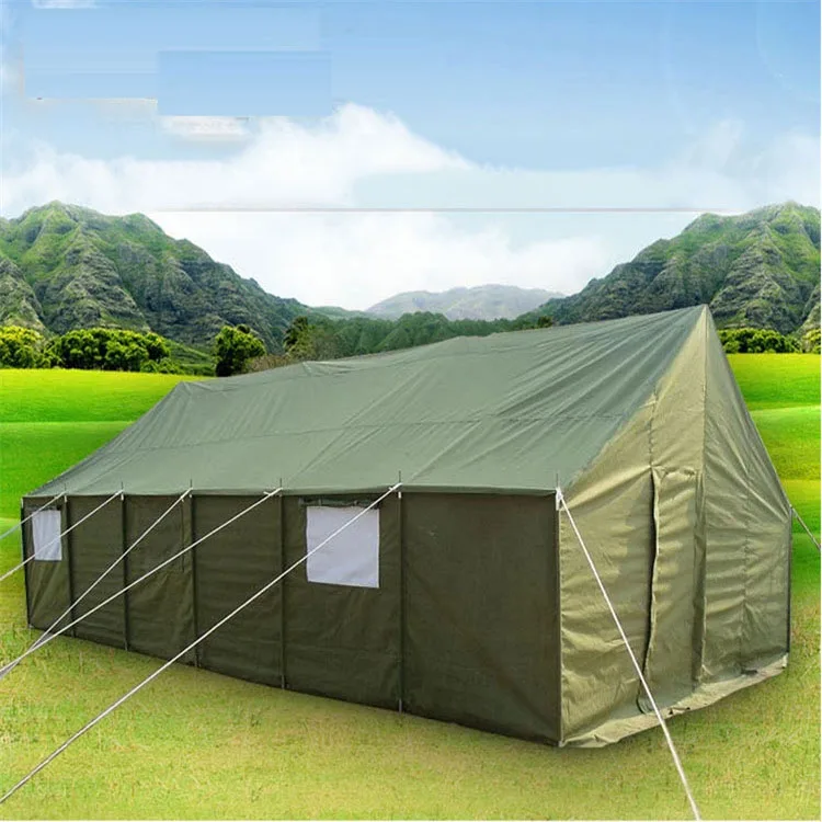 Outdoor Construction Site Disaster Relief Tent Thickened Canvas ...