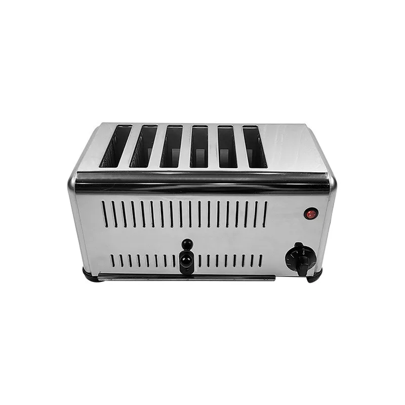 TEBAK Stainless Steel Electric Bread Bun Burger Processing Commercial 4/6 Slice Bread Toaster Electric Bread Maker Toaster Oven