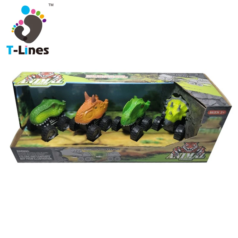 Other plastic toy vehicle set car toy mini wild animal pull back car friction toys for kids