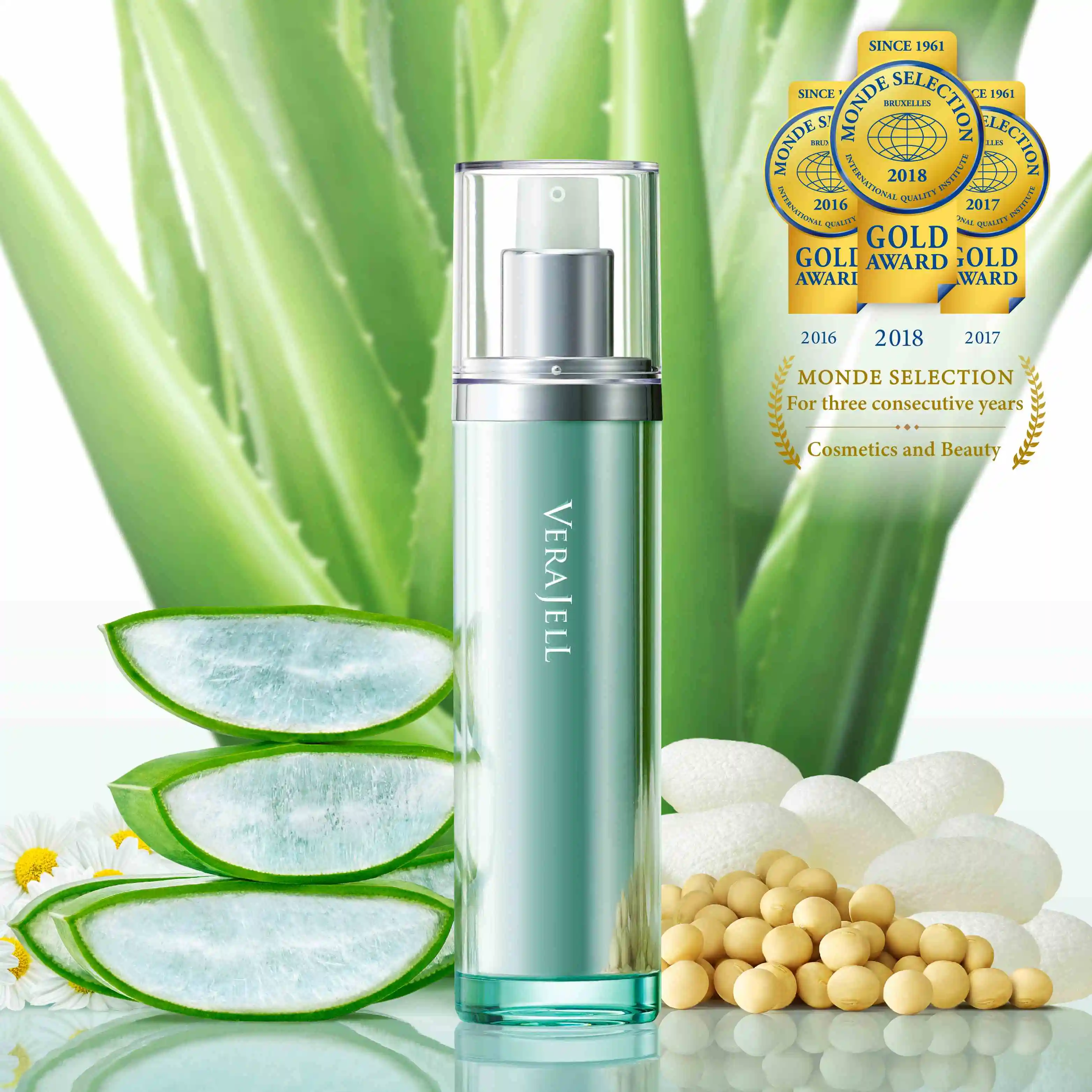 Elastic Japanese Face Lotion Aloe Vera Skin Care Whiting Serum Buy