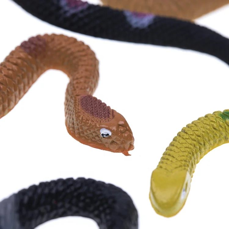 Realistic Rainforest Rubber Snake Toys 5.6 Inches Long Scales - Reptile ...