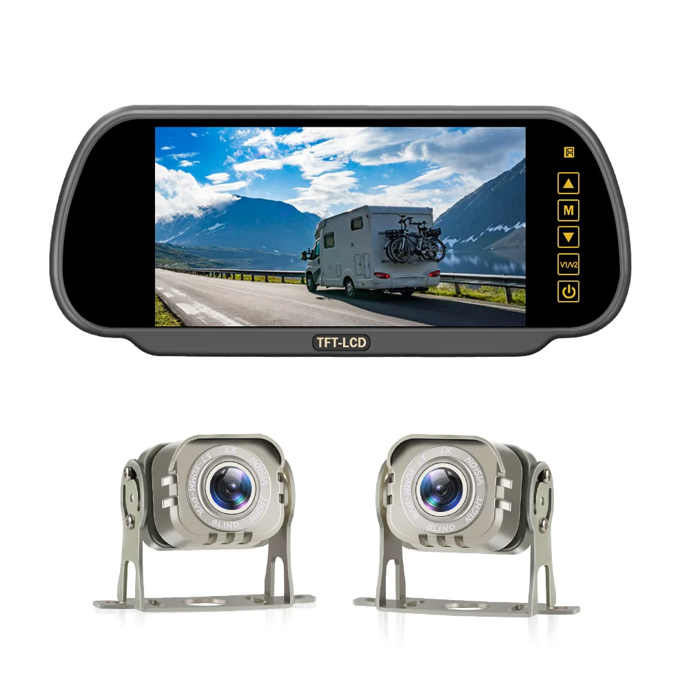 12-24v 7inch Tft Lcd Mirror Monitor Ahd 
