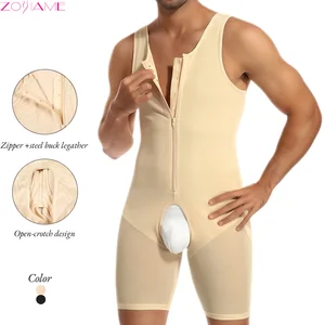 2026 Trending Best Selling High Compression Tummy Control Butt Lifting Breathable Full-Body Slimming Shapewear for Men