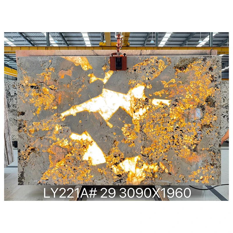 Бразилия табиги ак плита Патагония гранит кварцит, жарык өткөрүүчү таш, стеналар үчүн, мрамор, стол үстү, ванна бөлмөсүнүн үстү, дизайн