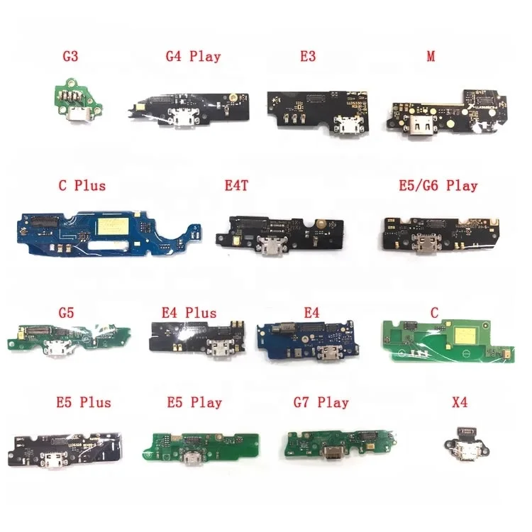 For Motorola Moto E3 M C Plus E4T E5 G3 G4 G6 G7 G5 Play X4 Power USB  Charger PCB Board Charging Port Dock Connector Flex Cable