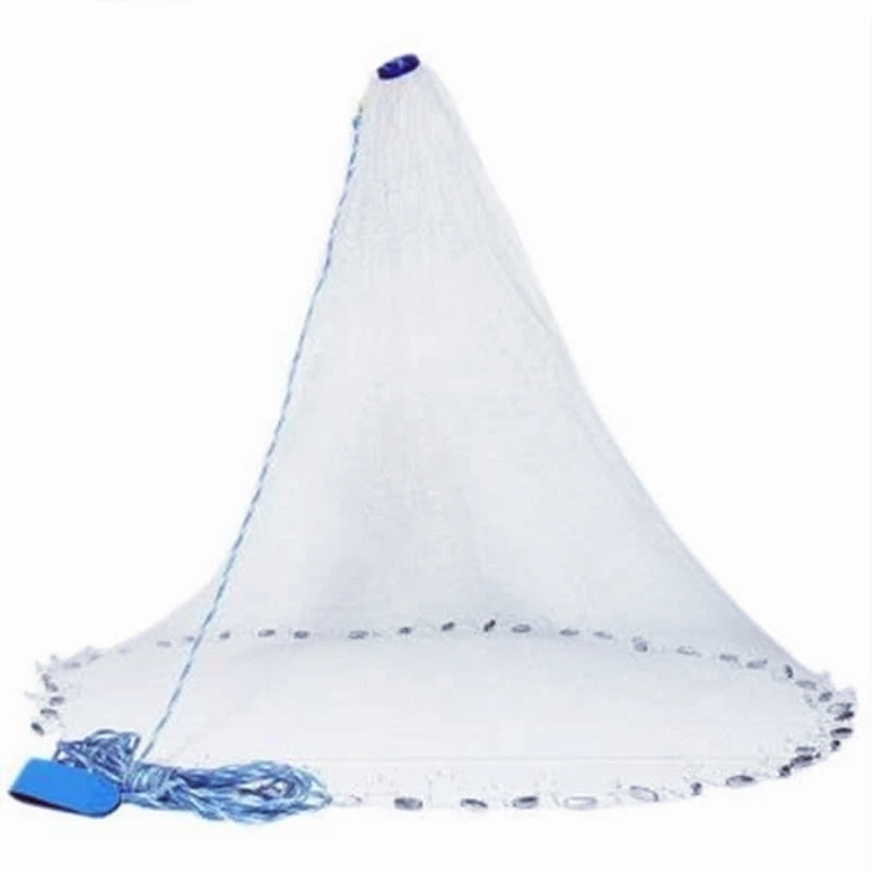 Portable American Style 7 ft Hand Throwing Fishing Net Nylon Monofilament Hand Cast Net Portable American Style 7 ft Hand Throwing Fishing Net Nylon Monofilament Hand Cast Net