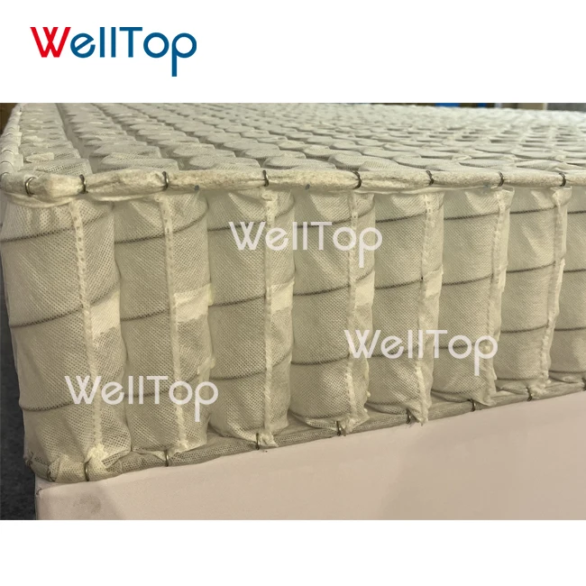 WELLTOP Furniture Accessories Pocket Spring White Pocket Coil Spring Spring Pack Unit Steel Wire for Bed Sofa Mattress