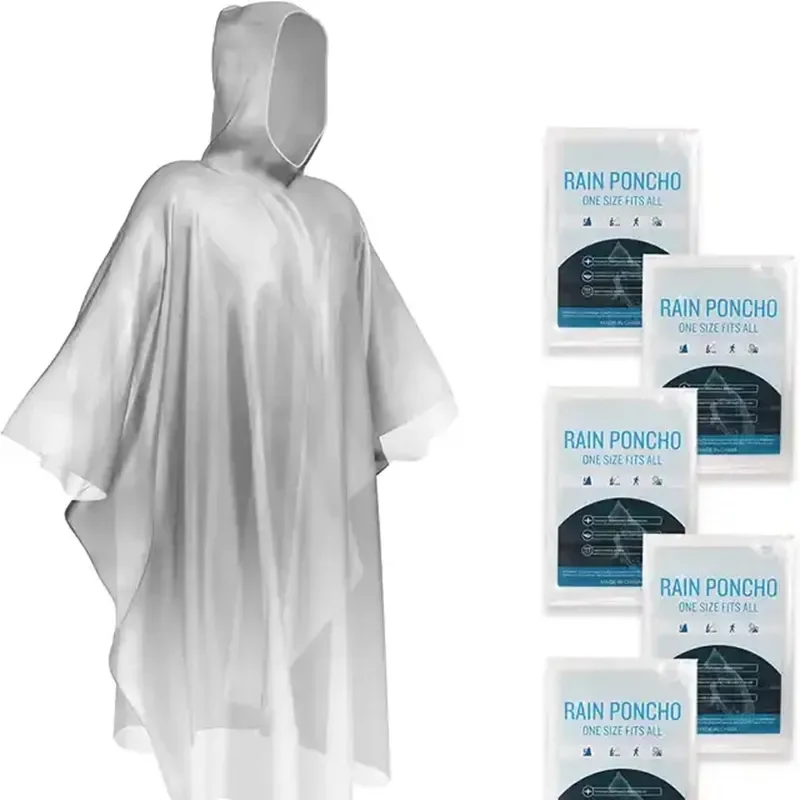 Rain Ponchos Thicker Emergency Raincoats Disposable Rain Ponchos For