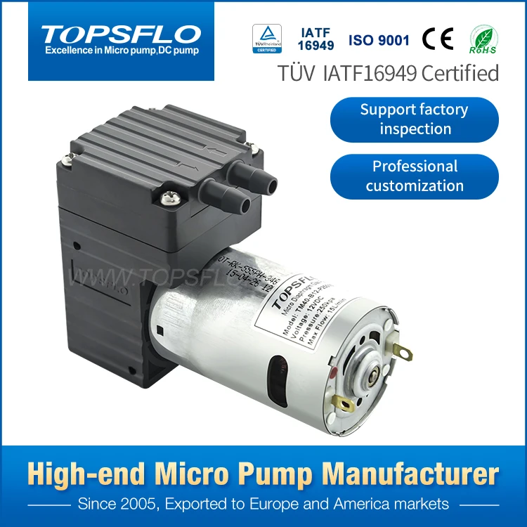 DC Motor 12V Diaphragm Micro Vacuum Pump Mini Air Pump