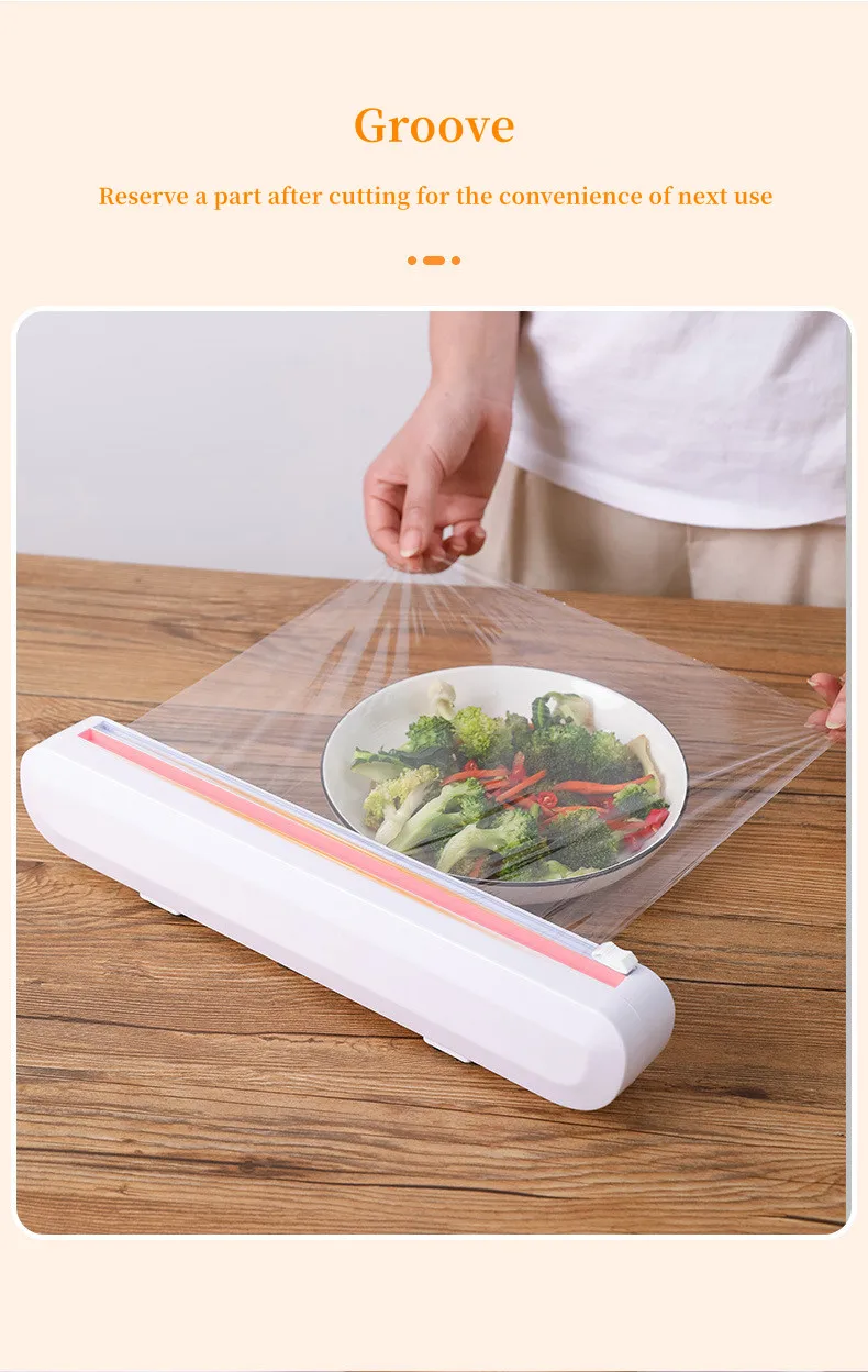 Wholesale Aluminum Foil And Plastic Wrap Dispenser With Slide