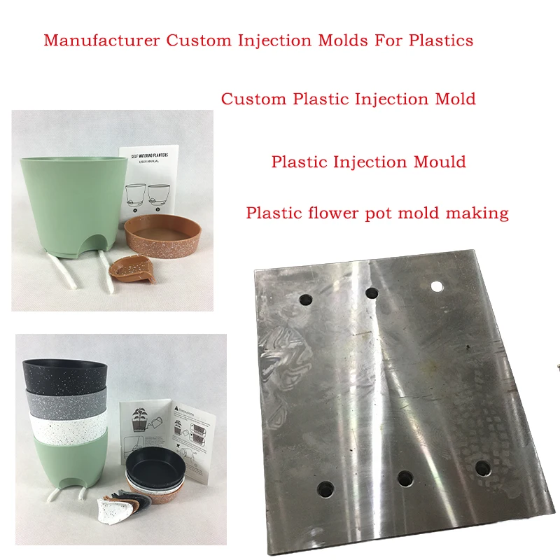 Пластиковый цветочный горшок