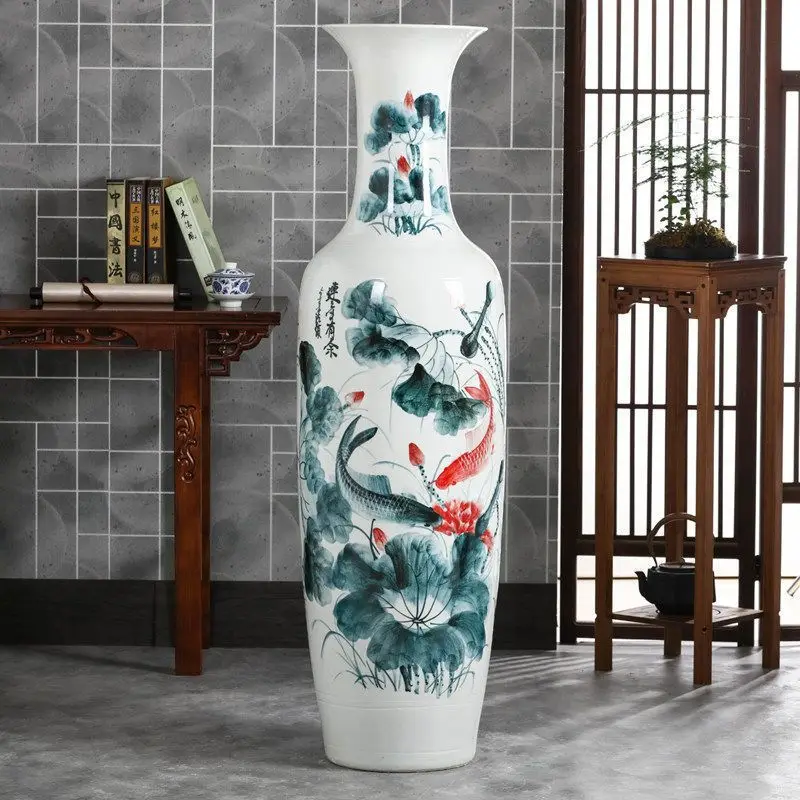 2 Meter hohe chinesische Große Vase Luxus-Zeichen-Floorvase Groß Vase für Heimdekoration| Alibaba.com
