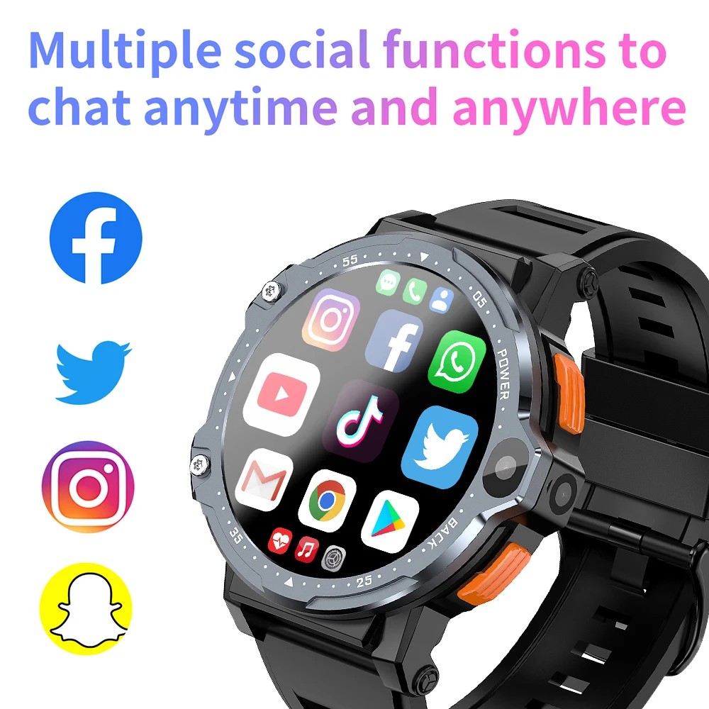 Jam Tangan Orologio Smartwatch Android 16/64/128GB 4G Smart Watch