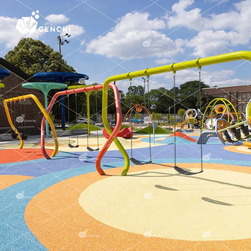 Cenchi Amusement Outdoor Swing Activity Play Public Park Design Community Sets Playground