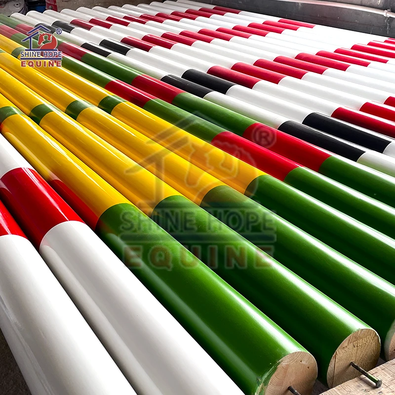 Wooden Pole Horse Show Jumping Horse Jump Poles