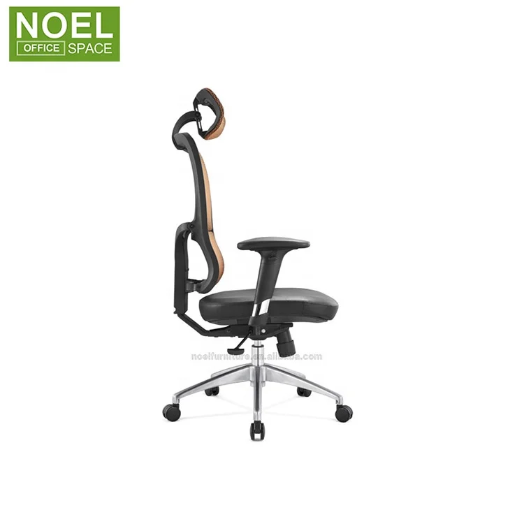 Новейшая задняя сетка ткань поворотный стул офисная