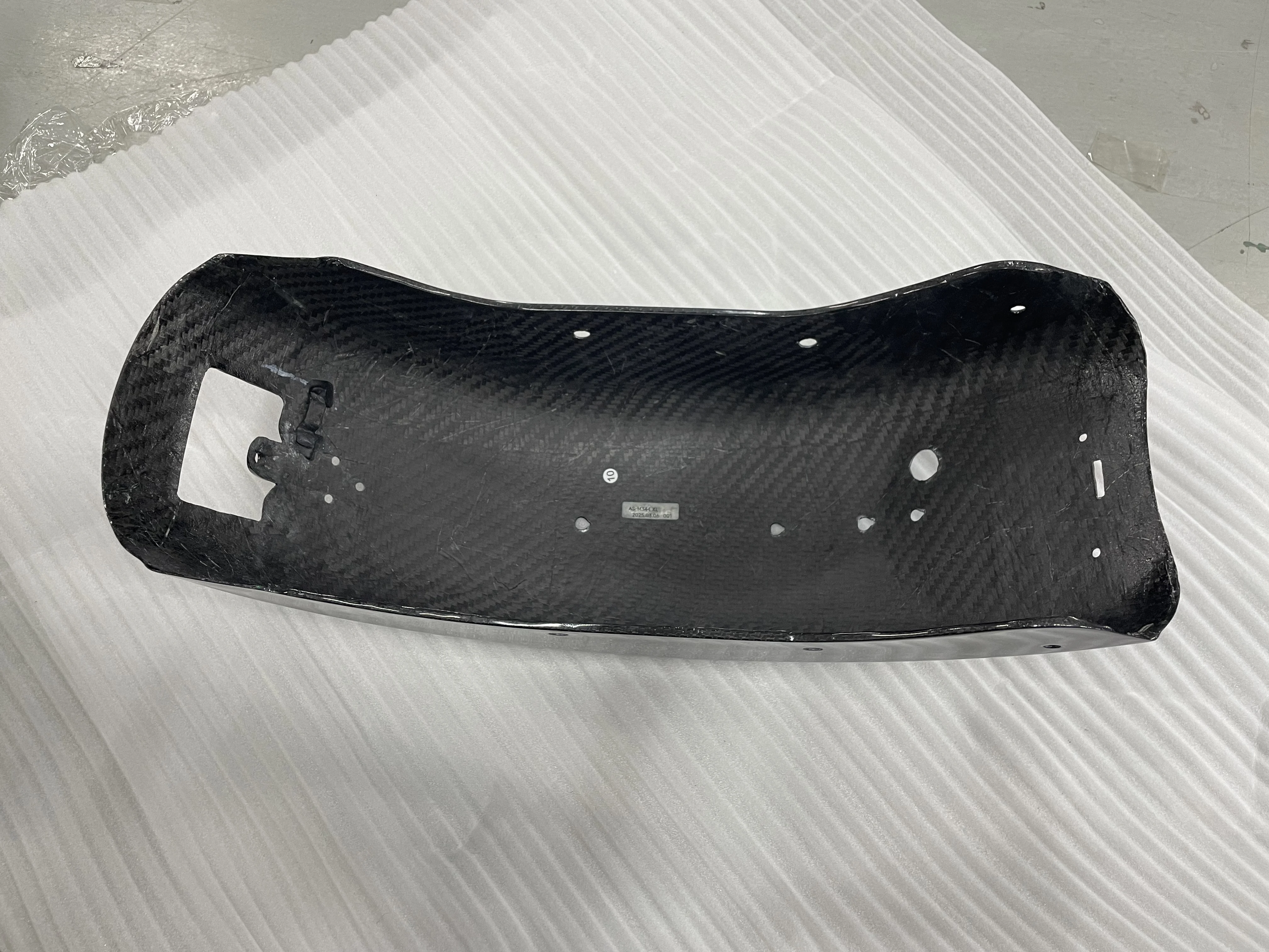 AKOSO Twill Weave Glossy 3K Carbon Fiber Motorcycle Rear Fender for Harley Davidson Low Rider S FXLRS Low Rider ST FXLRST FXRST