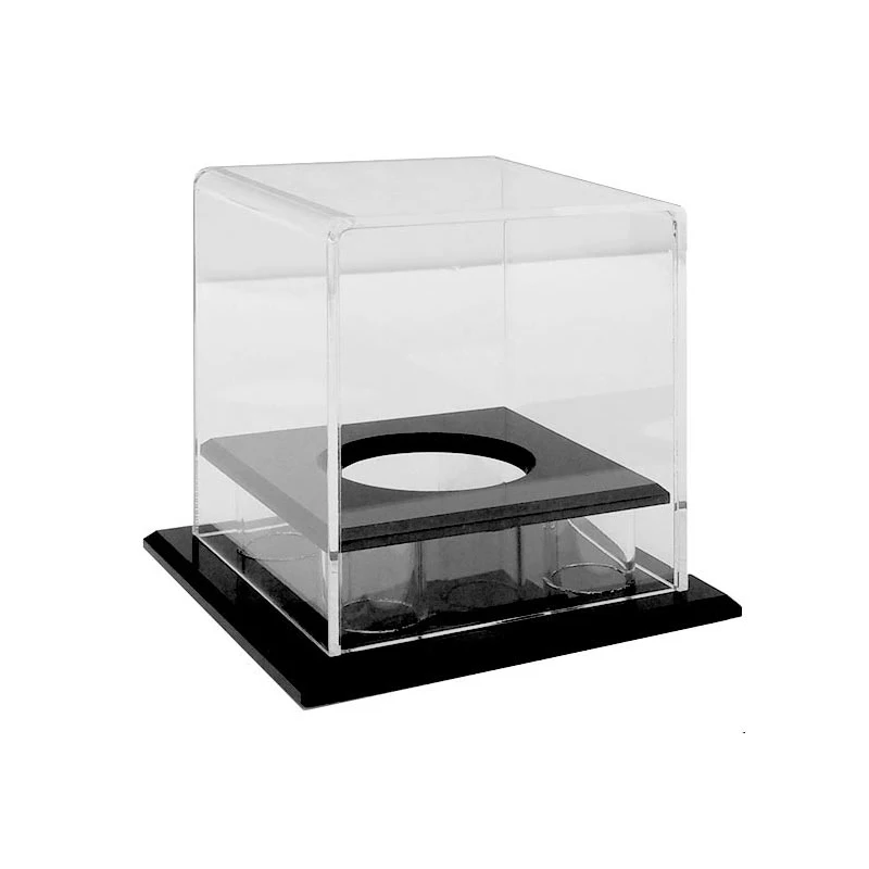 Factory Custom Square Acrylic Display Case for Baseball Tennis Balls Durable Square Cube Shape Retail Storage Display Wholesale