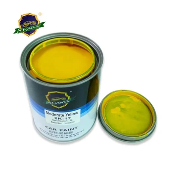Acrylic Automotive Coating Poluurethane Car Spryaing Paint 2k17 yellow Color