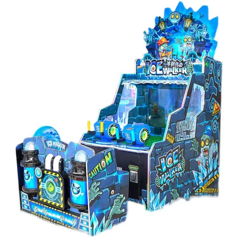 Ice water Kids Arcade Interactive Iceman Crazy water Video Game Machine ...