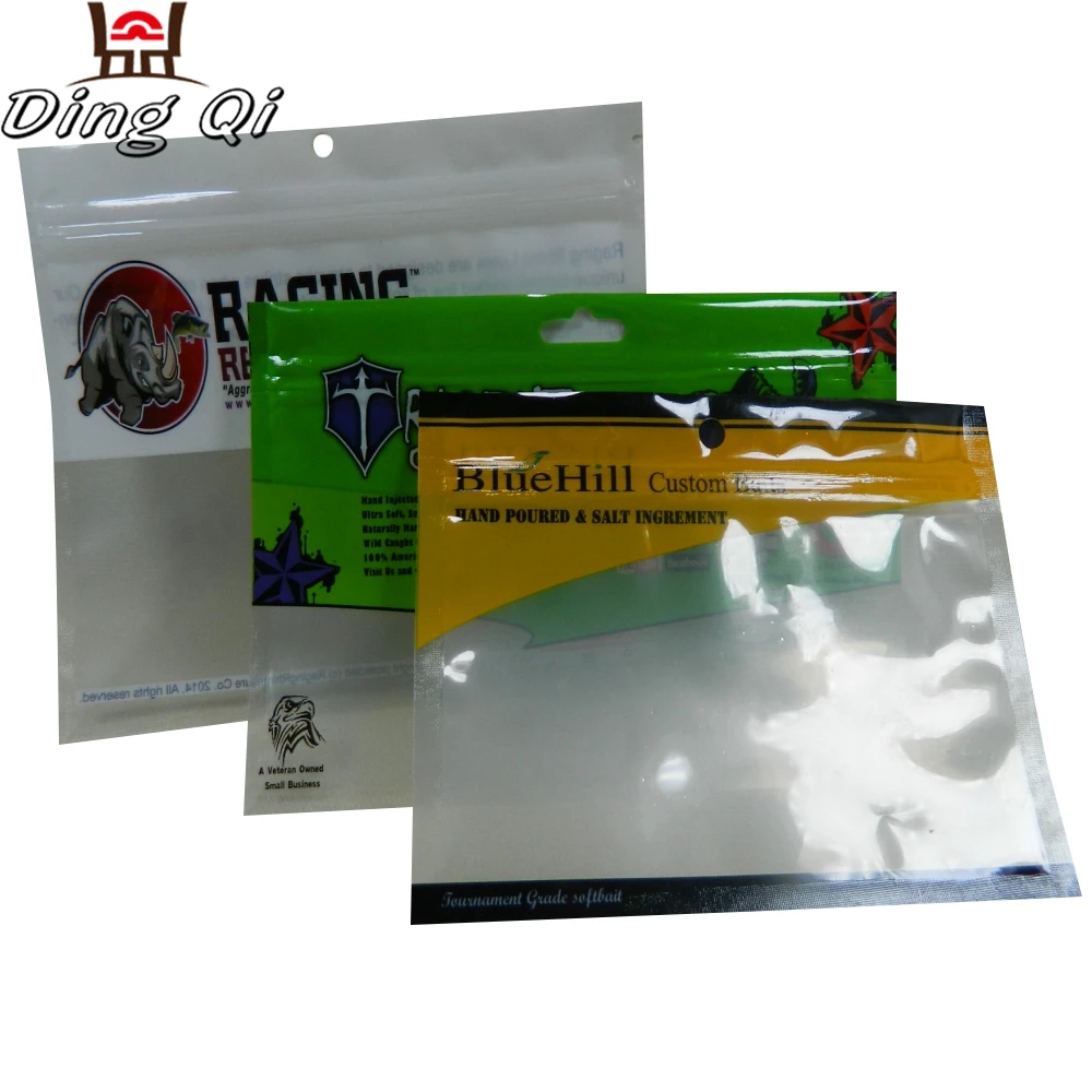 Customized Printed Plastic Fishing Lure/bait Ziplock Bags With Tear ...