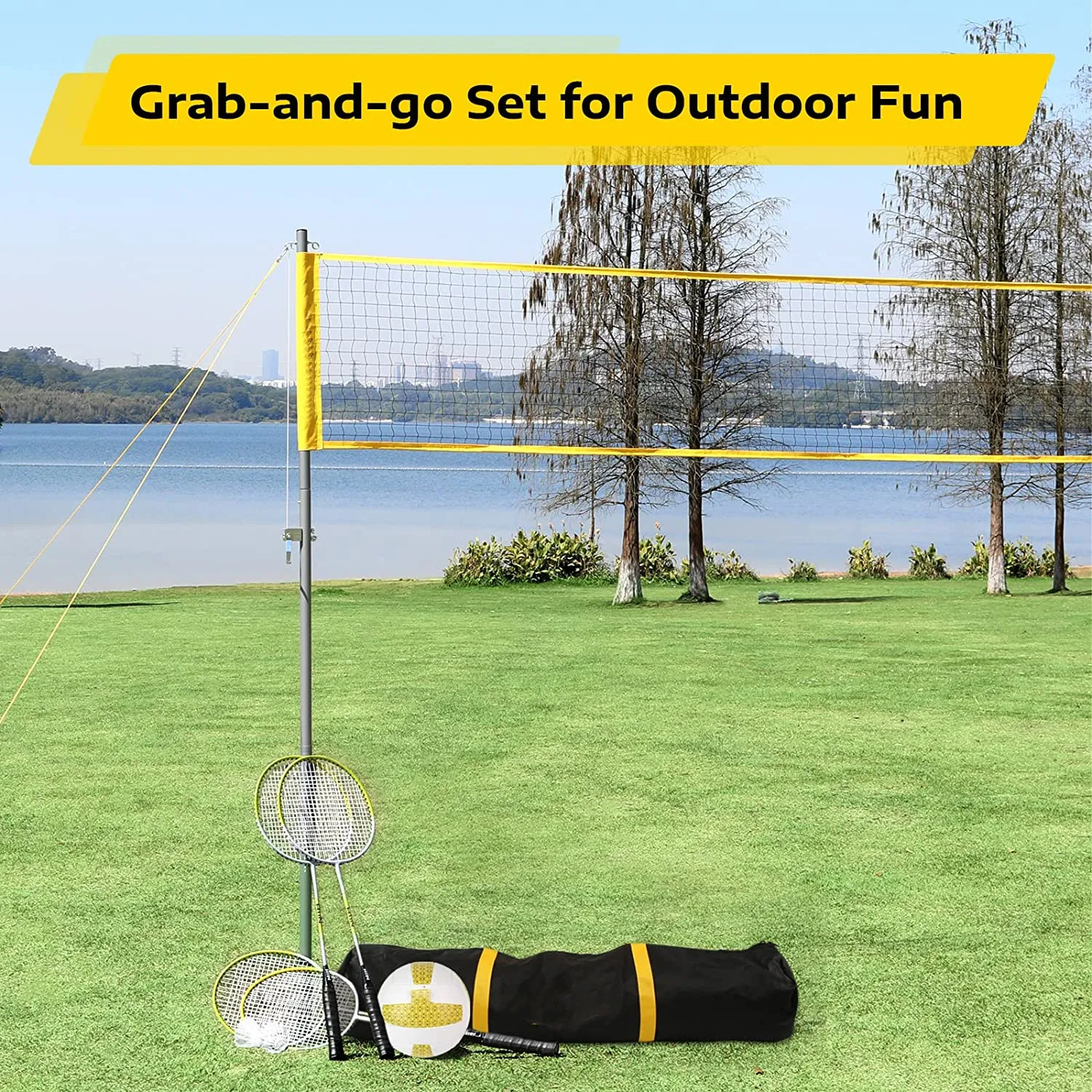 Vn03a Low Price Portable Volleyball Net System,Volleyball Pool Net