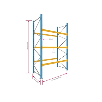 US Standard Heavy Duty Teardrop Pallet Racking System Industrial Storage Racks Shelving Adjustable Steel Material for Warehouses