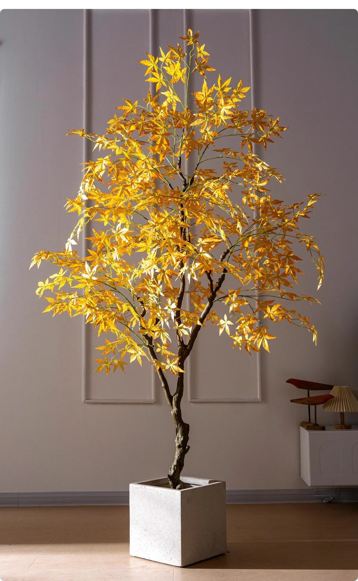 Large Artificial Plants for Indoor Artificial Trees for Outdoor Simulation Plants With Pot Red Faked Tree Bonsai Decoration manufacture