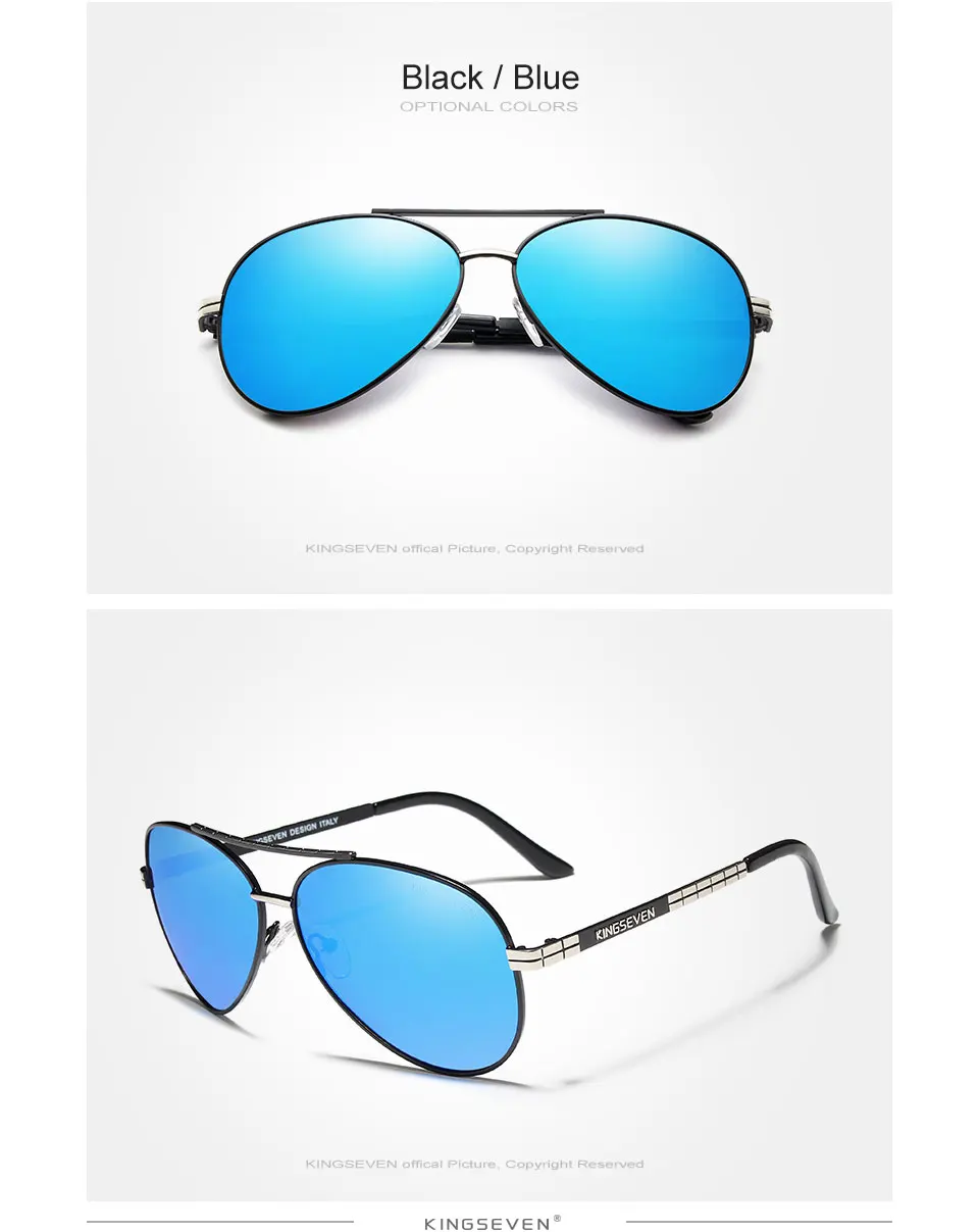 Kingseven Glasses Men New Fashion Sun Glasses For Men Uv400 Polarized ...