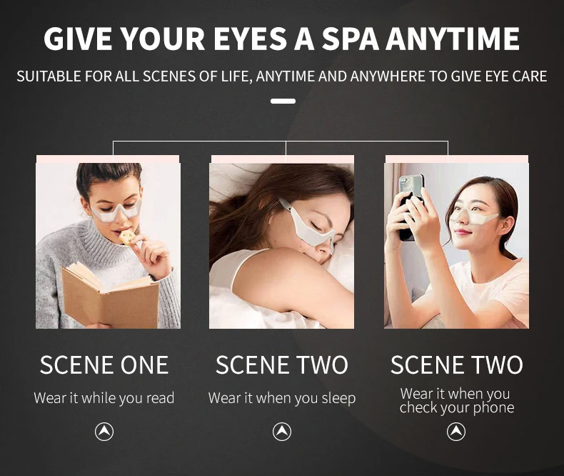 3d Eye Vibration Led Red Light Therapy Device Antiaging Roller Tool