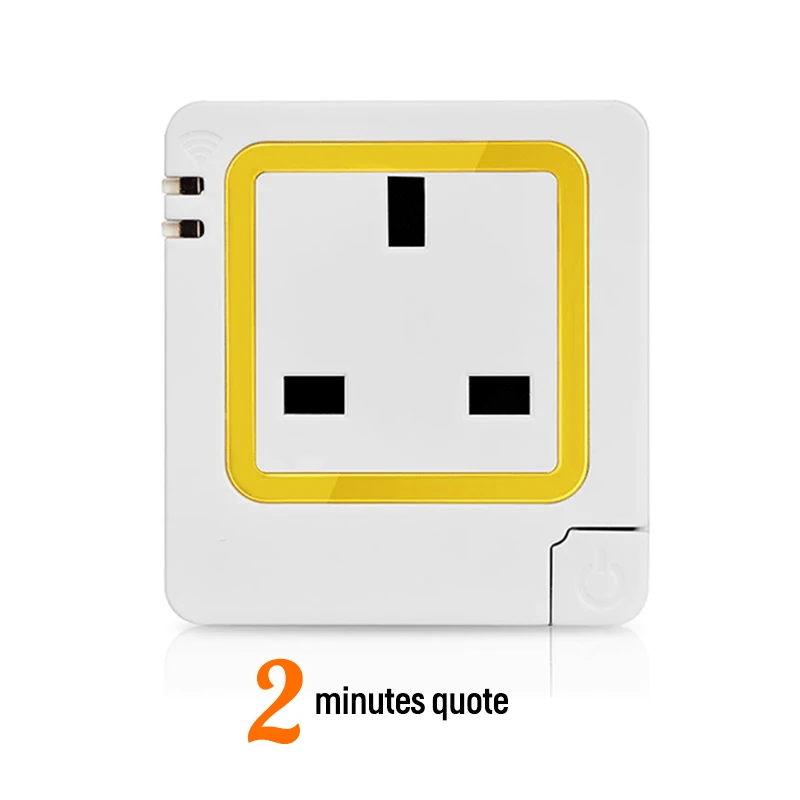 Universal  Socket Plug Case Custom IOT Cover Wifi Shell PC ABS Plastic Enclosure Smart Plug Case