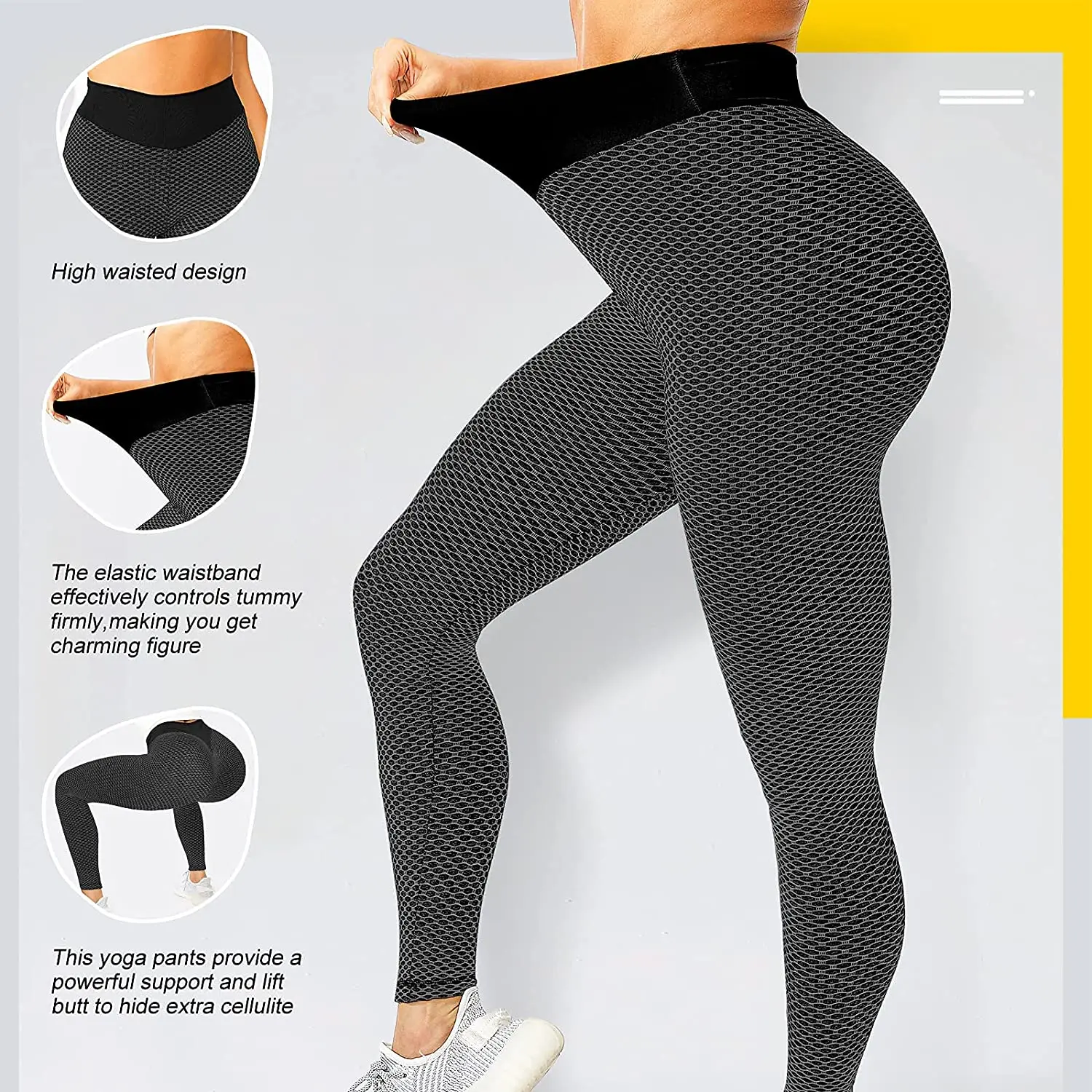 Honeycomb Anticelulitis Leggins Ladies Honeycomb Anti-Cellulite