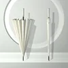 16 กระดูกอัตโนมัติ-ด้ามจับหนังสีขาว-ไม่มีผ้าหุ้ม