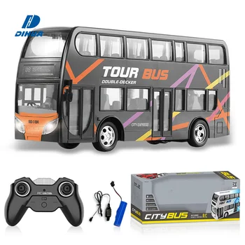 Autobús RC De 4 Canales A Escala 1:28 | Luces Y Puertas Abatibles | Seguro Y Anti-colisiones | Regalo Para Niños 3+ Años
