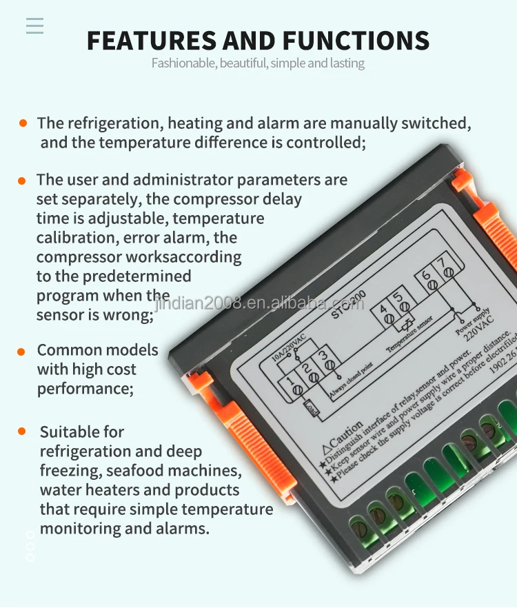 STC-200 Digital Temperature Controller for Freezer & Refrigerator