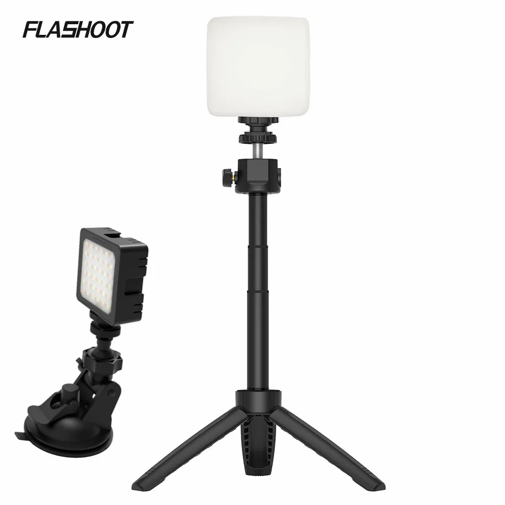 Светодиодное освещение для видеоконференции FLASHOOT со штативом на присоске для компьютера ноутбука увеличение вызовов потоковая передача