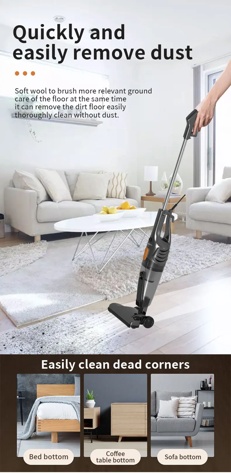 Sokany Product Sk3389 Hand Vacuum Cleaner 1000w 5m Line Length Remove