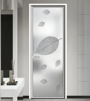 Hot Style Aluminum Alloy Glass Flat Open Bathroom Indoor Doors Windows Price Of Aluminum Door To The Bathroom