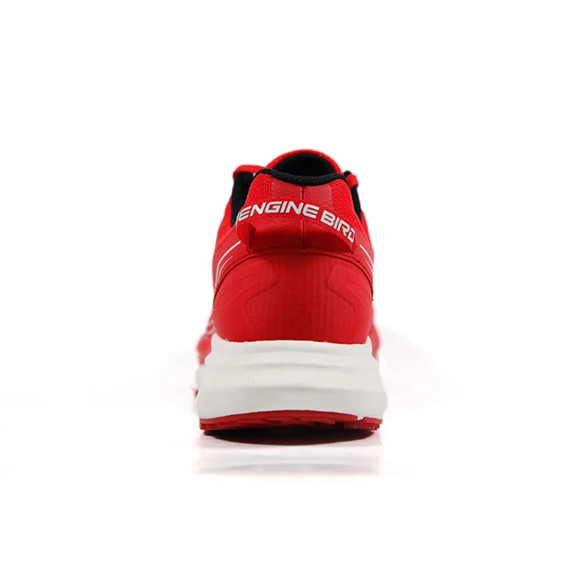 Оригинальный дизайн интегрированный во всю длину углеродистое волокно trail кроссовки для бега и занятий спортом скольжению trail обувь красного цвета