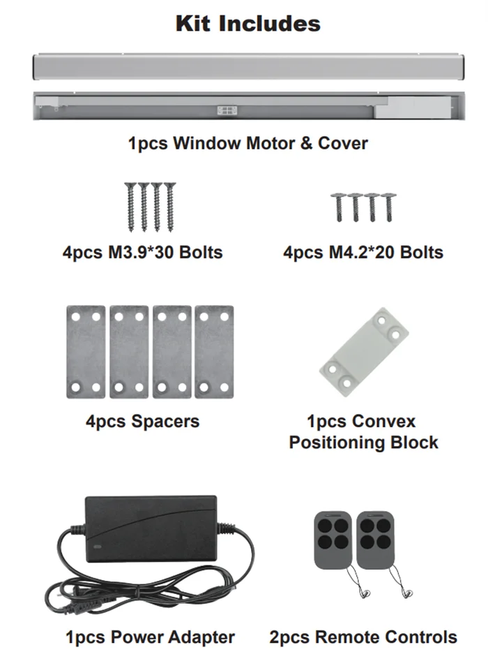 Smart Home Wifi Control Electric Sliding Window Opener